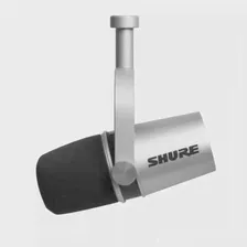 Микрофон Shure MV7-S гибридный динамический кардиоидный, серебро