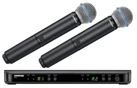 Shure BLX288E/B58 M17 662-686 MHz - двухканальная радиосистема с 2мя ручными передатчикаками BETA 58