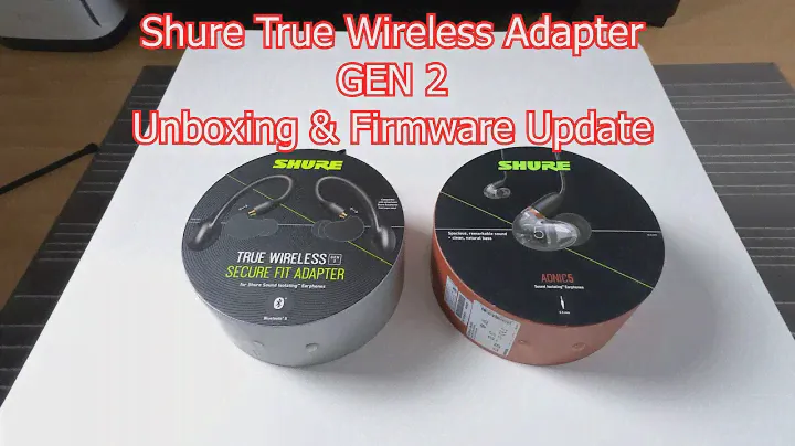 Беспроводной адаптер Shure True Gen 2 Распаковка, обновление прошивки и настройки приложения Play с Aonic 5