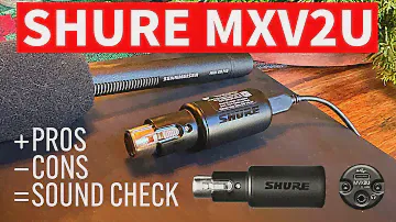 Shure MVX2U USB-C Digital Audio Interface with MacBook and iPhone 15