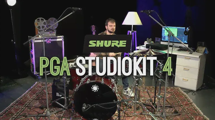 Enregistrez la batterie avec SHURE PGA STUDIOKIT 4 (vidéo de La Boite Noire)