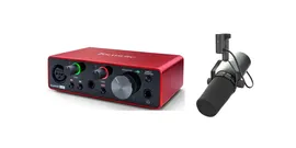 Focusrite Scarlett Solo 4rd Gen Interface Audio + Micrófono Shure SM7B