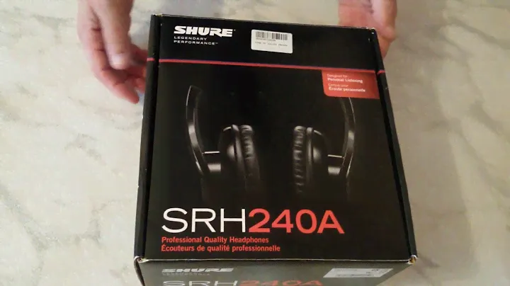Fone de ouvido profissional SHURE SRH 240A. Veja!