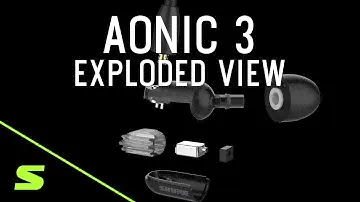Shure AONIC 3 Sound Isolating Earphones - Exploded View Detail