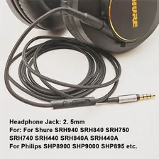 Для Shure SRH840A SRH440 Headphy Cable для ноутбука мобильный телефон 840A Computer Microphone Cable