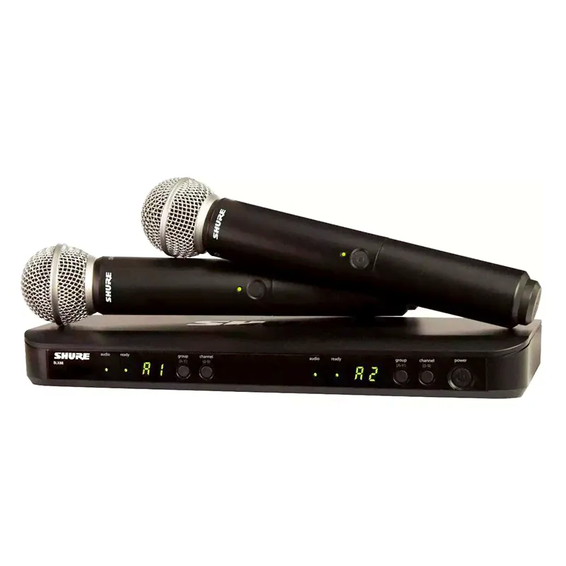 Shure Вокальная радиосистема для живого вокала BLX288E/PG58 M17, черный матовый-0